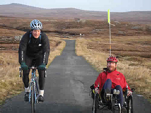 Neil and Jon approach the high point