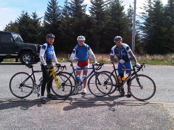 Gavin, Paul and Steve at Garynahine Junction