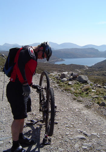 Errol at the top of the Uig Hamnaway trail 