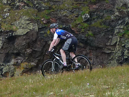 Gavin descends after the lighthouse