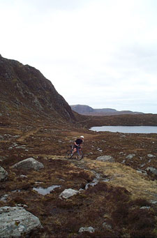 Donald below Creag Chleistir