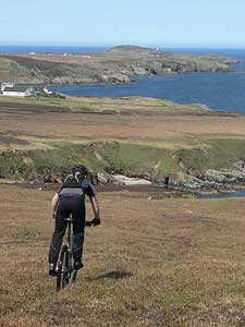 Paul on cliffs at Aird