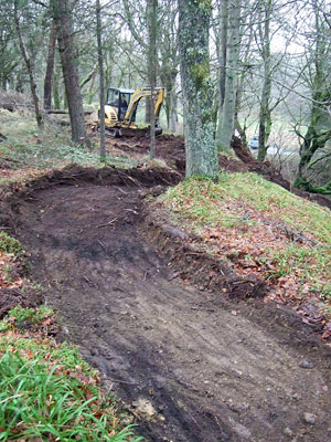 Trail building in Willowglen