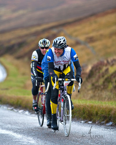 Ian and Evelyn taking part on a tandem at Ullapool Sportive 2012!